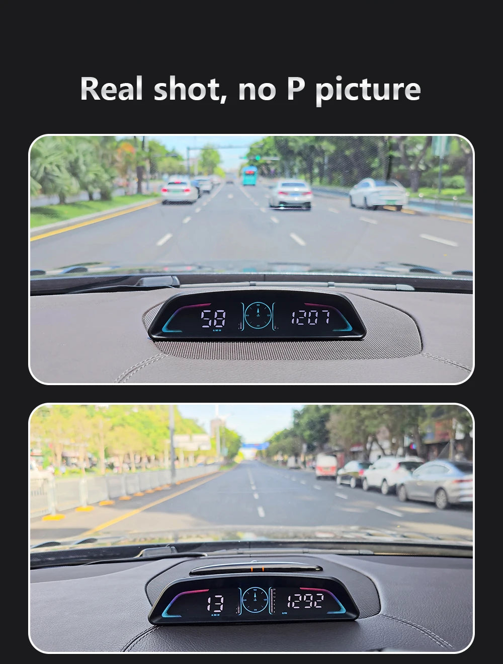 Proyector HUD B3 OBD2 | Velocímetro Inteligente para Auto