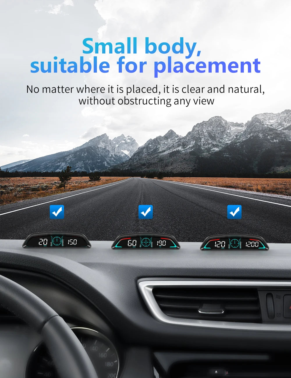 Proyector HUD B3 OBD2 | Velocímetro Inteligente para Auto